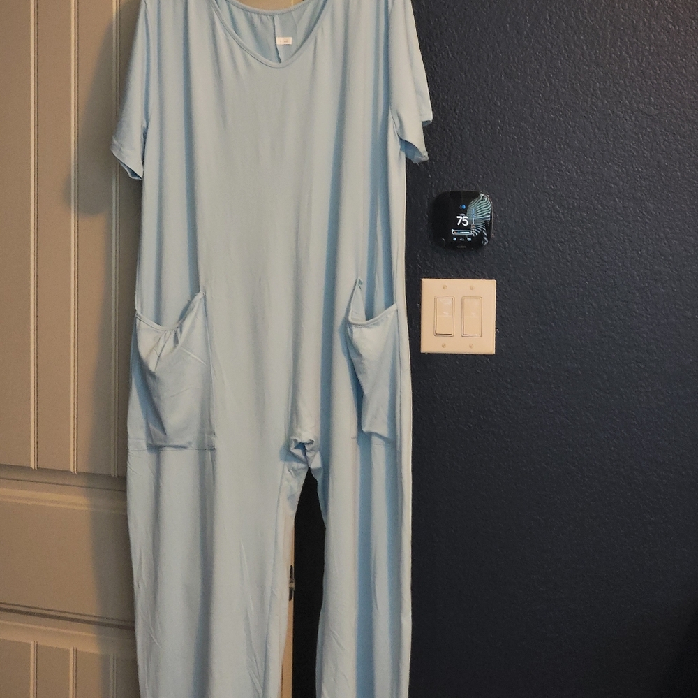 SHEIN Light Blue Jumpsuit